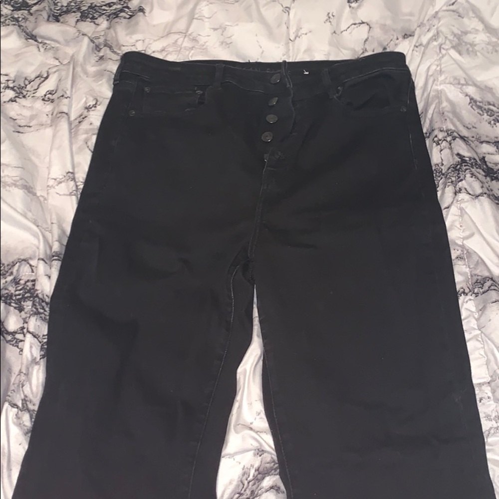 American Eagle black flare jeans